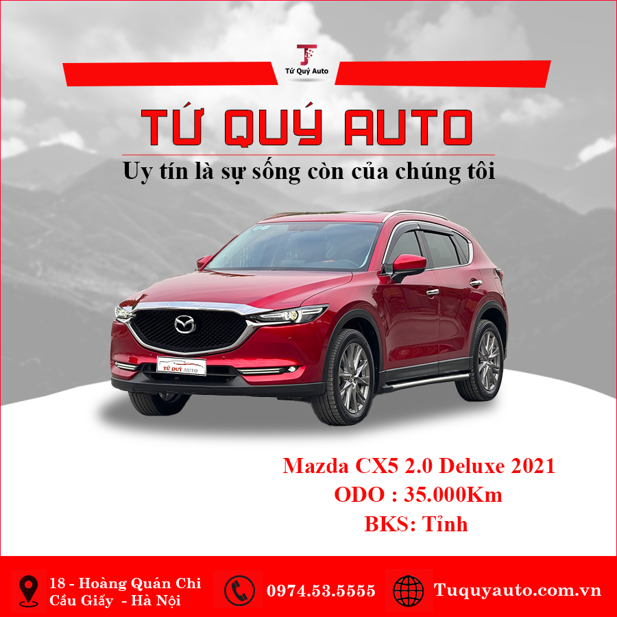 Xe Mazda CX5 Deluxe 2.0 AT 2021 - Đỏ