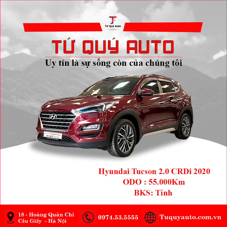 Xe Hyundai Tucson 2.0 AT CRDi 2020 - Đỏ Mận