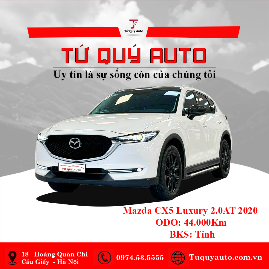 Xe Mazda CX5 2.0 Luxury 2020 - Trắng