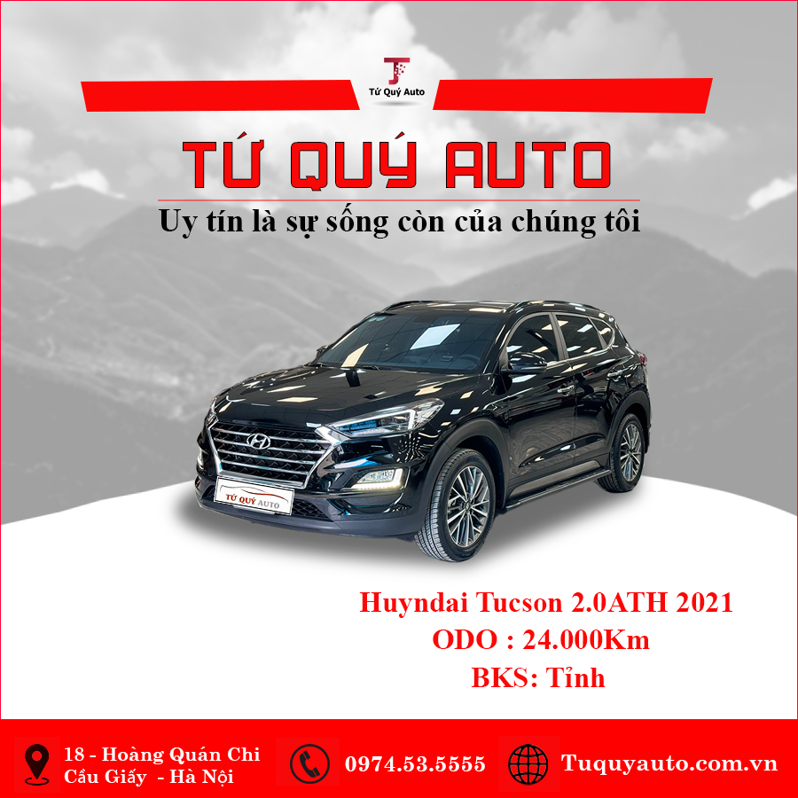 Xe Hyundai Tucson 2.0 AT Đặc biệt 2021 - Đen