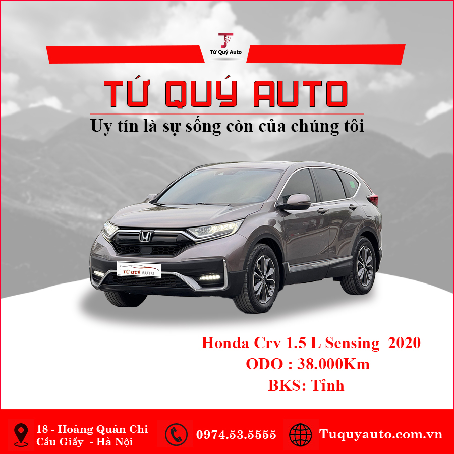 Xe Honda CRV 1.5L Sensing 2020 - Nâu