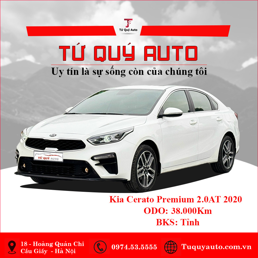 Xe Kia Cerato 2.0 AT Premium 2020 - Trắng