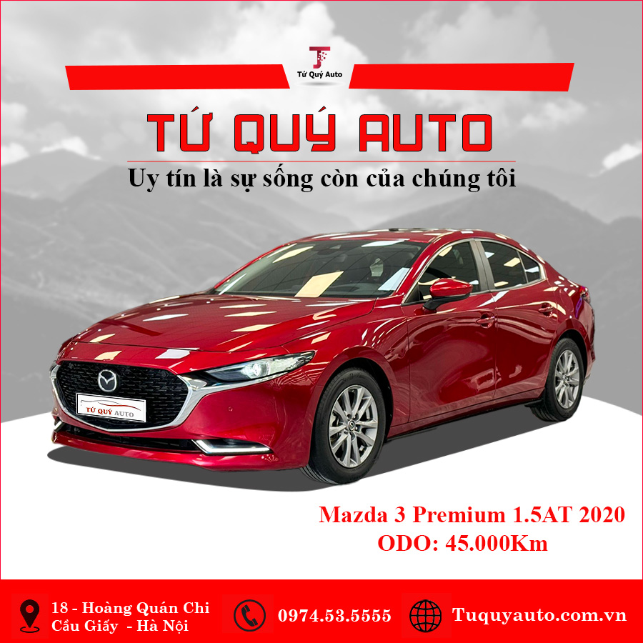 Xe Mazda 3 1.5L Premium 2020 - Đỏ