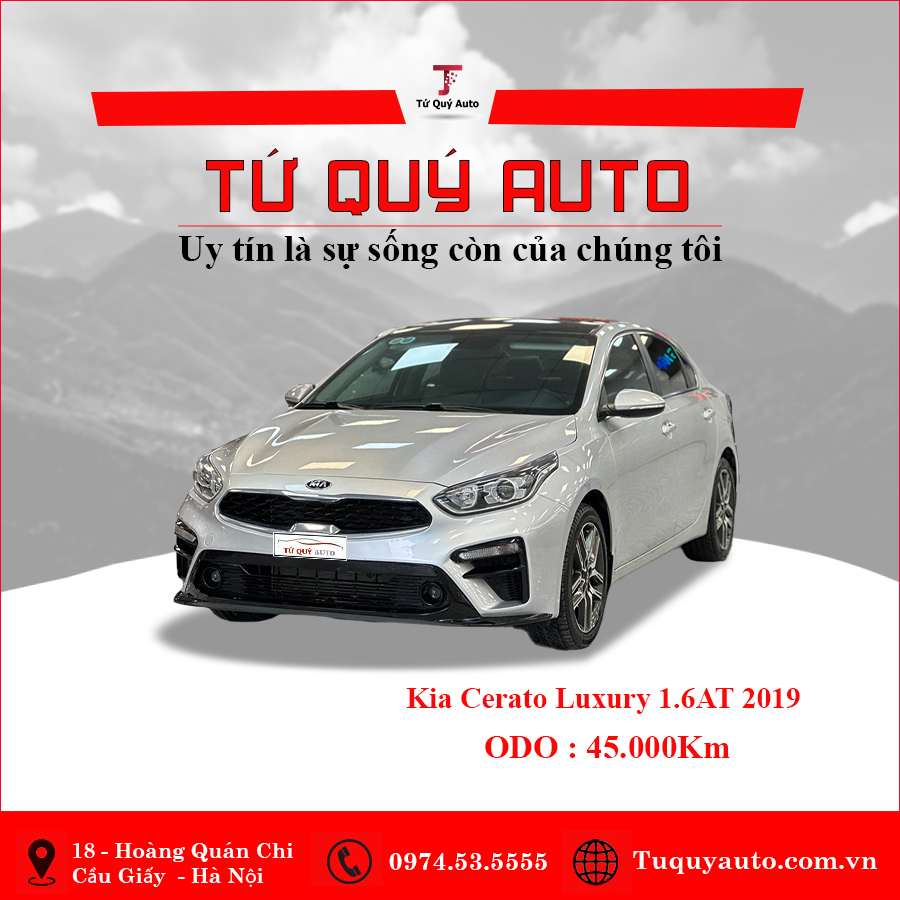 Xe Kia Cerato 1.6 AT Luxury 2019 - Bạc