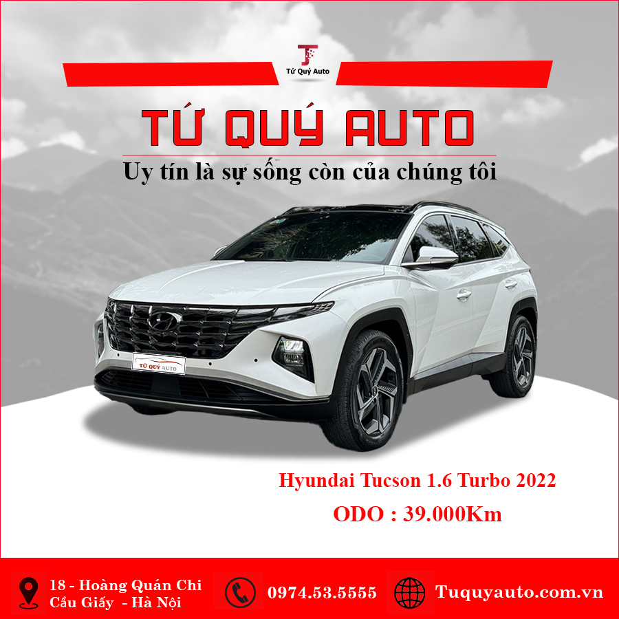 Xe Hyundai Tucson 1.6 AT Turbo HTRAC Đặc biệt 2022 - Trắng