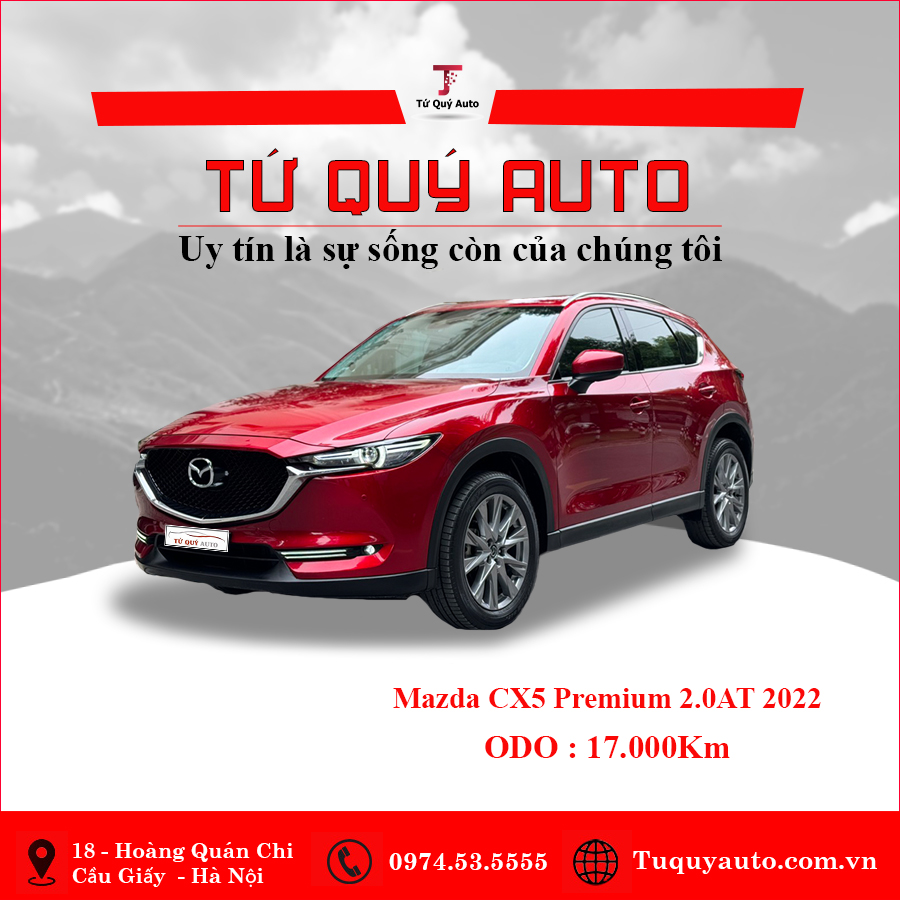 Xe Mazda CX5 Premium 2.0 AT 2022 - Đỏ