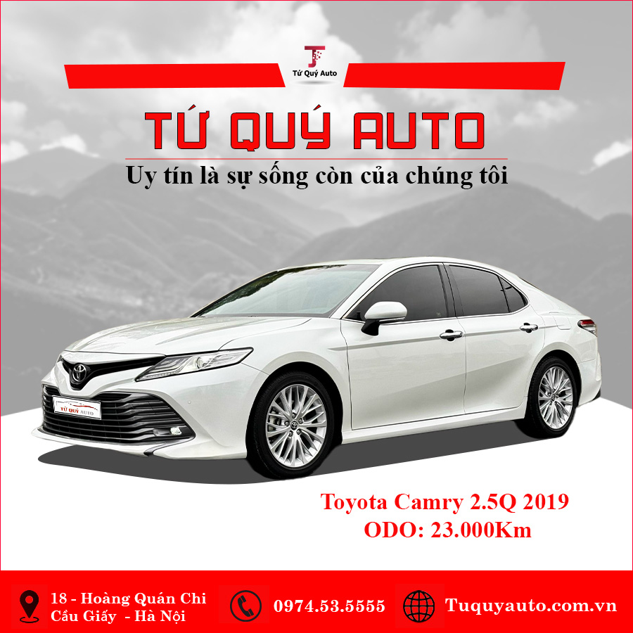 Xe Toyota Camry 2.5Q 2019 - Trắng