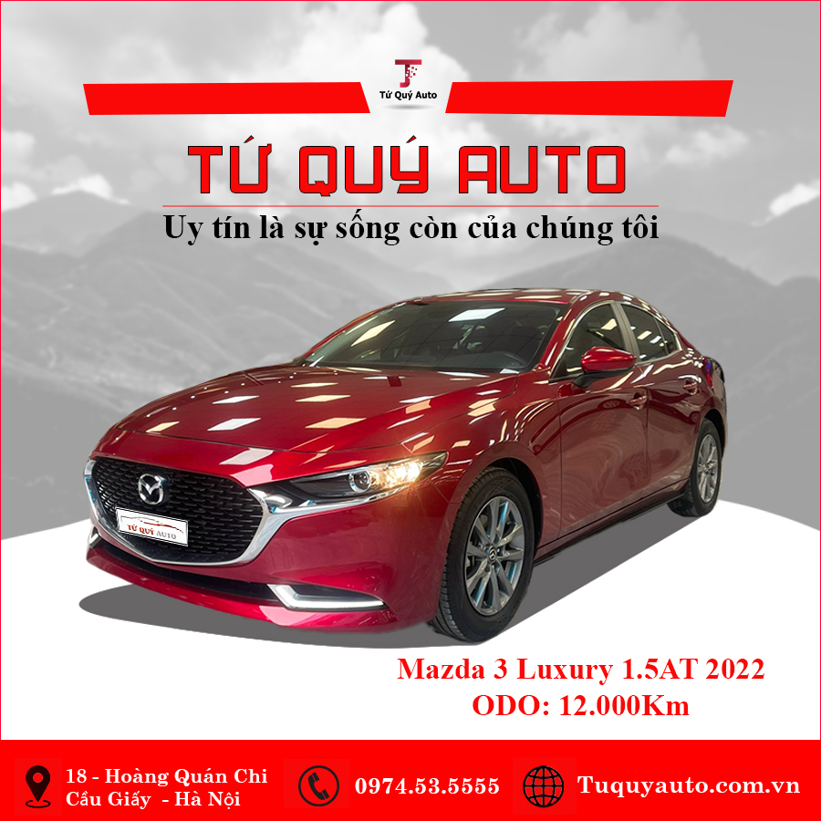 Xe Mazda 3 1.5L Luxury 2022 - Đỏ