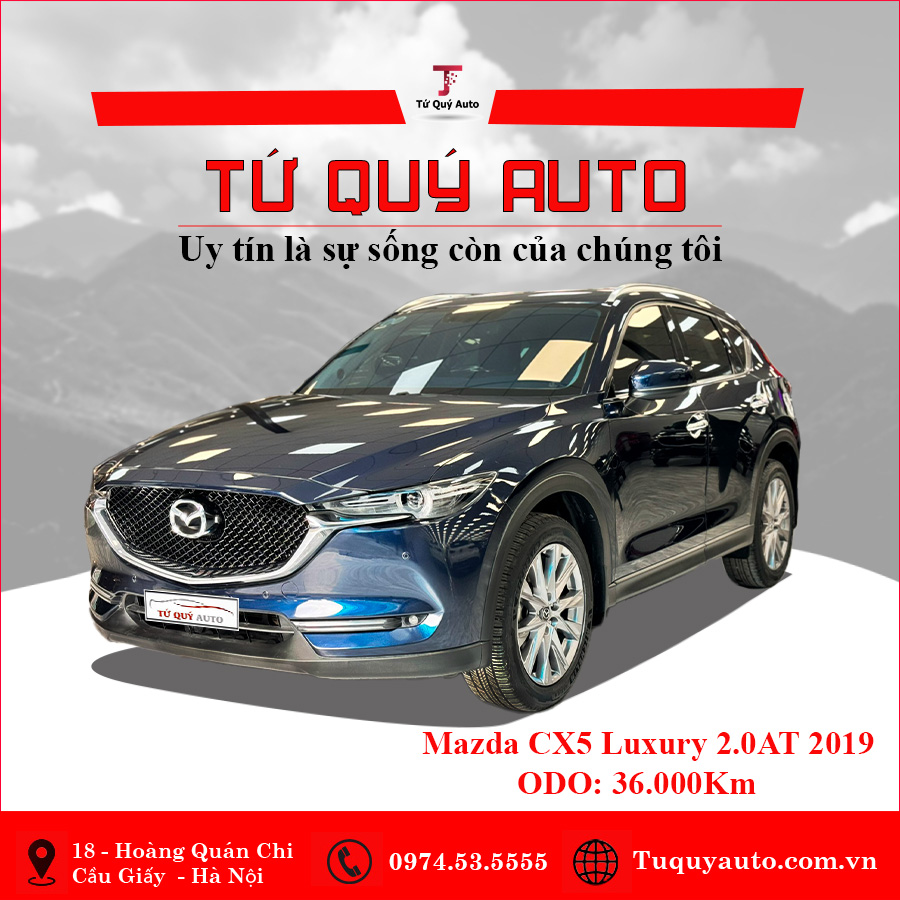 Xe Mazda CX5 2.0 Luxury 2019 - Xanh Đen