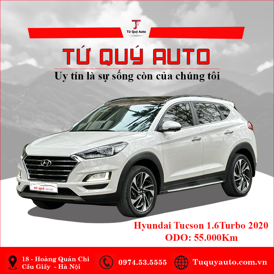 Xe Hyundai Tucson 1.6 AT Turbo 2020 - Trắng