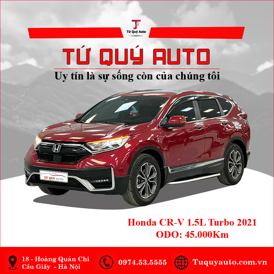 Xe Honda CRV Sensing 1.5L 2021 - Đỏ