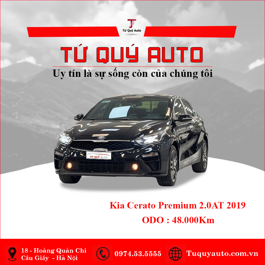 Xe Kia Cerato 2.0 AT Premium 2019 - Đen