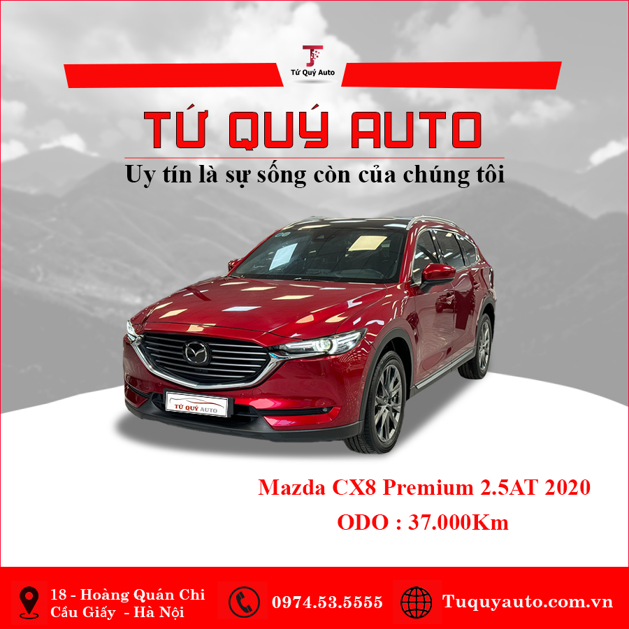 Xe Mazda CX8 Premium 2.5AT 2020 - Đỏ