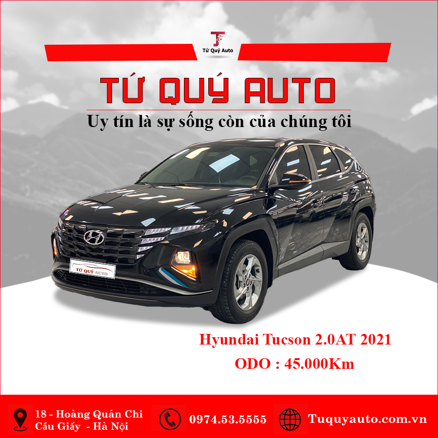 Xe Hyundai Tucson 2.0 AT Tiêu chuẩn 2021 - Đen