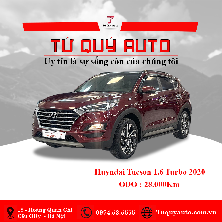 Xe Hyundai Tucson 1.6 AT Turbo 2020 - Đỏ Mận