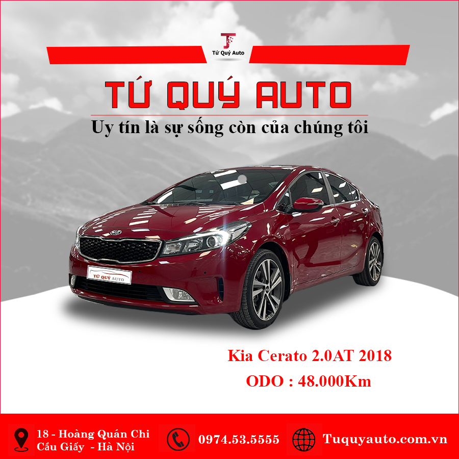 Xe Kia Cerato 2.0 AT 2018 - Đỏ