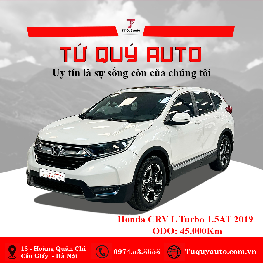 Xe Honda CRV 1.5L Turbo 2019 - Trắng