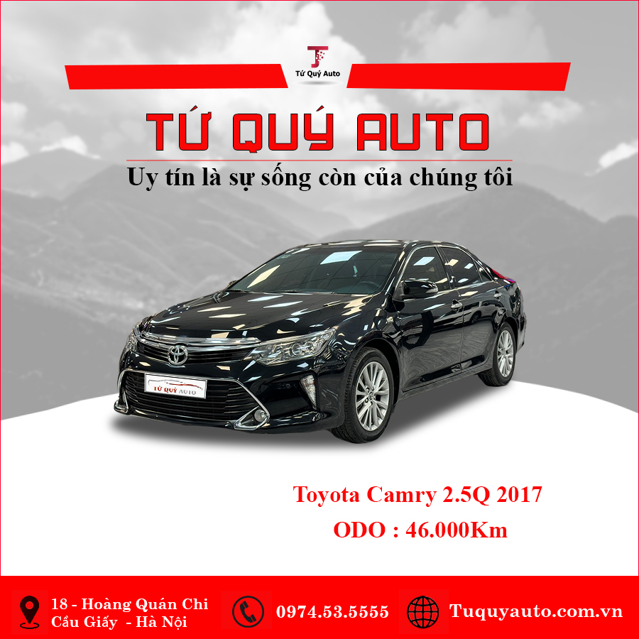 Xe Toyota Camry 2.5Q 2017 - Đen