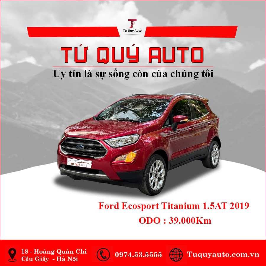 Xe Ford EcoSport Titanium 1.5L AT 2019 - Đỏ