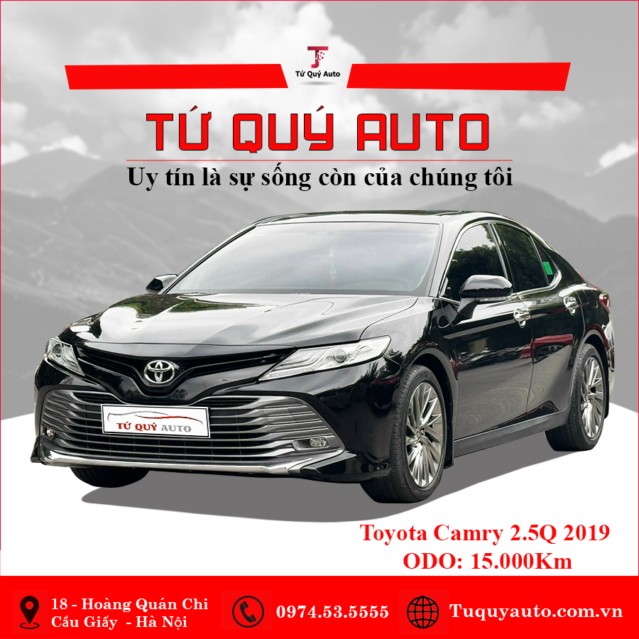 Xe Toyota Camry 2.5Q 2019 - Đen