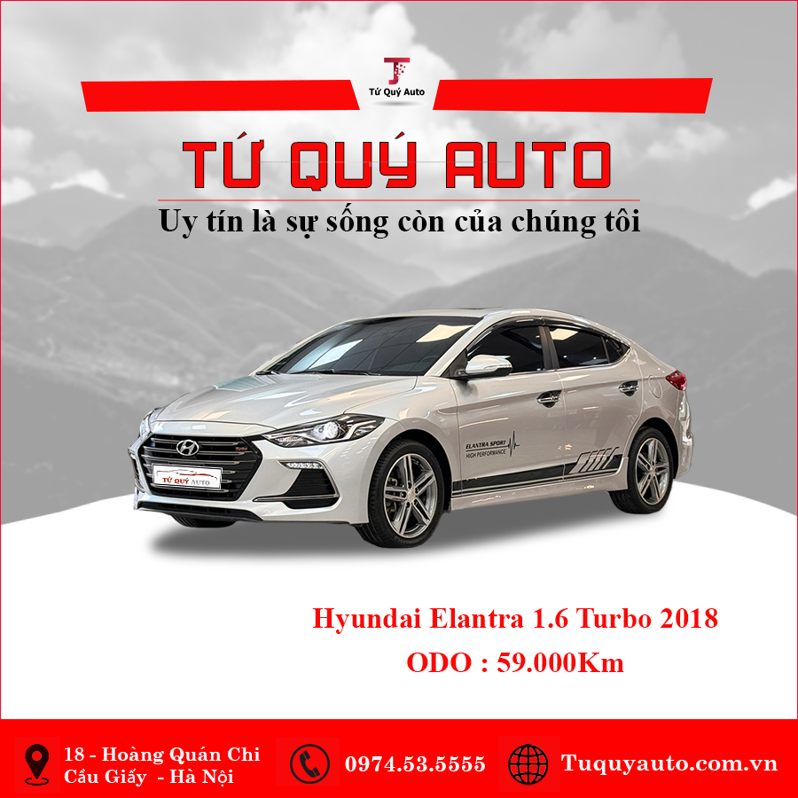 Xe Hyundai Elantra Sport 1.6 AT 2018 - Bạc