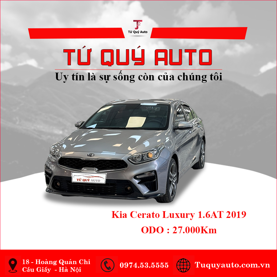 Xe Kia Cerato 1.6 AT Luxury 2019 - Xám