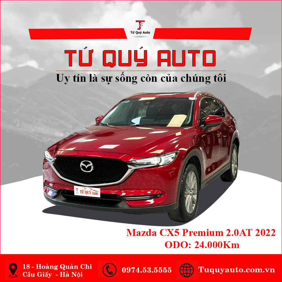 Xe Mazda CX5 Premium 2.0 AT 2022 - Đỏ