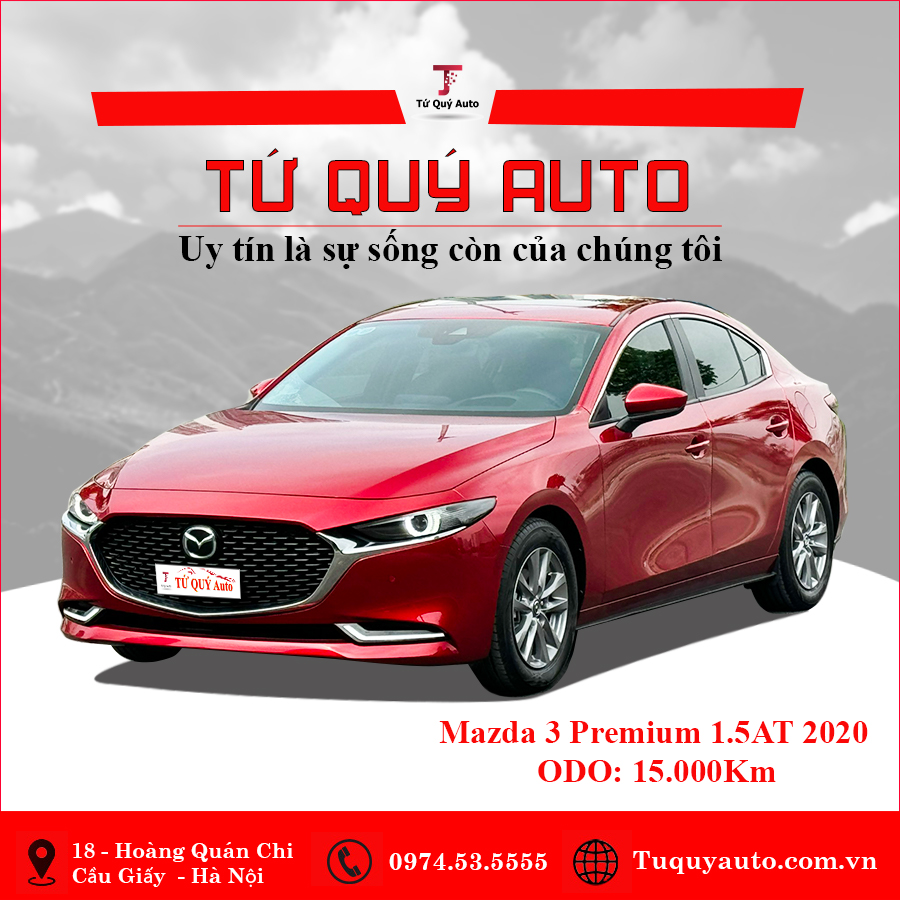 Xe Mazda 3 1.5L Premium 2020 - Đỏ