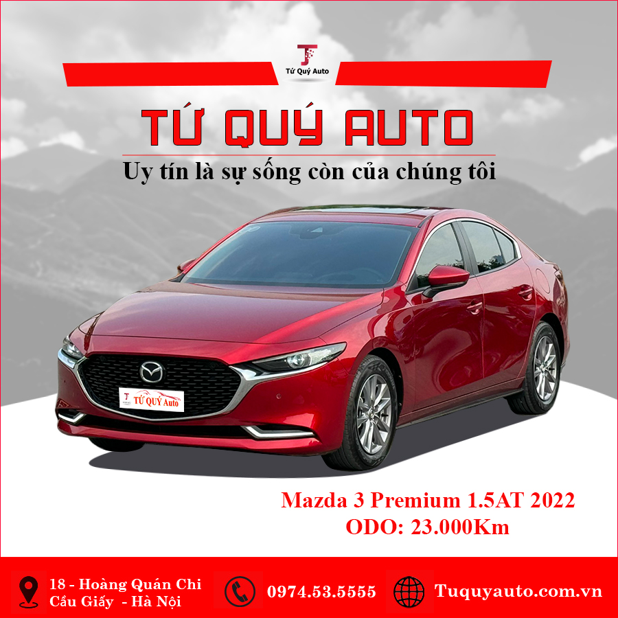 Xe Mazda 3 1.5L Premium 2022 - Đỏ