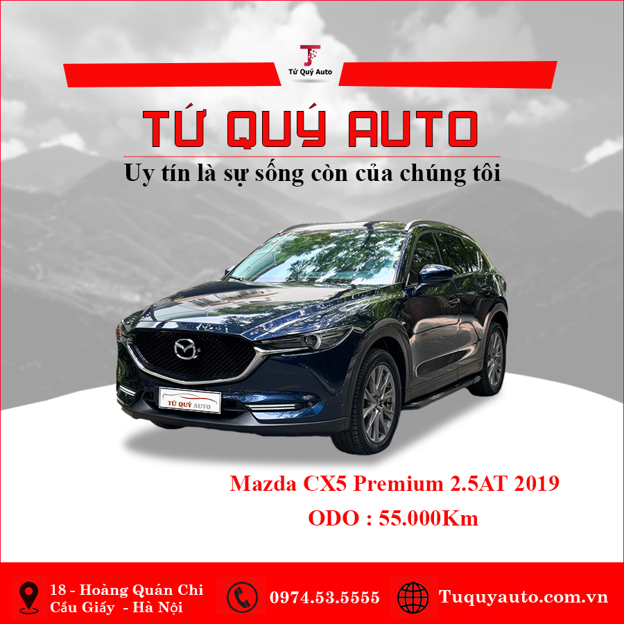 Xe Mazda CX5 2.5 Signature Premium 2WD 2019 - Xanh Đen