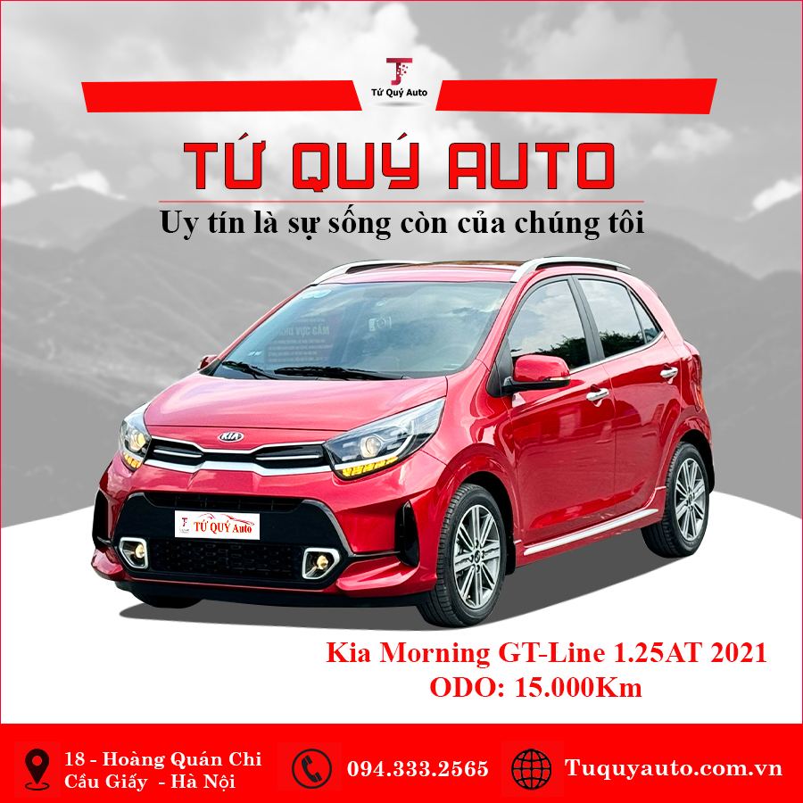 Xe Kia Morning GT-Line 2021 - Đỏ