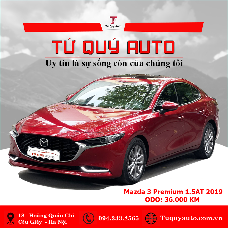 Xe Mazda 3 1.5L Premium 2019 - Đỏ