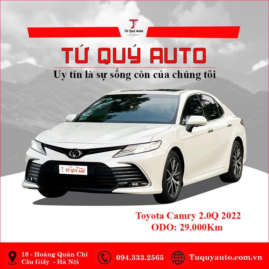 Xe Toyota Camry 2.0Q 2022 - Trắng