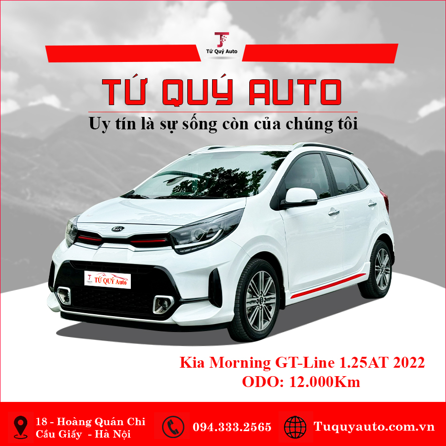 Xe Kia Morning GT-Line 2022 - Trắng