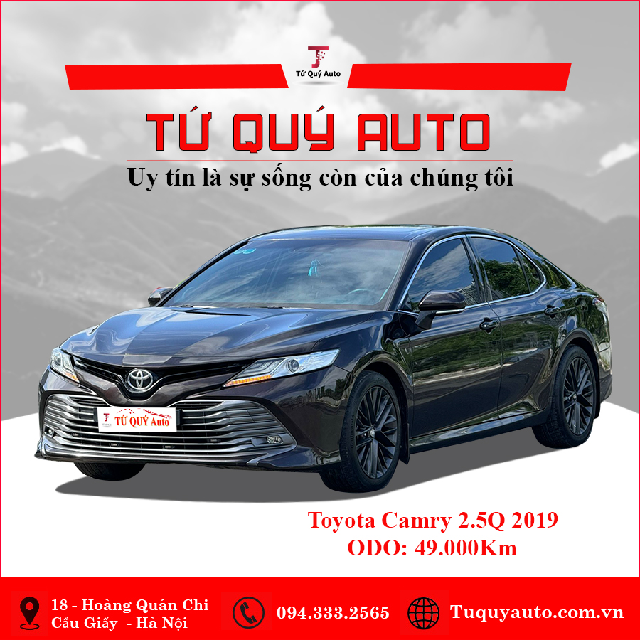 Xe Toyota Camry 2.5Q 2019 - Nâu