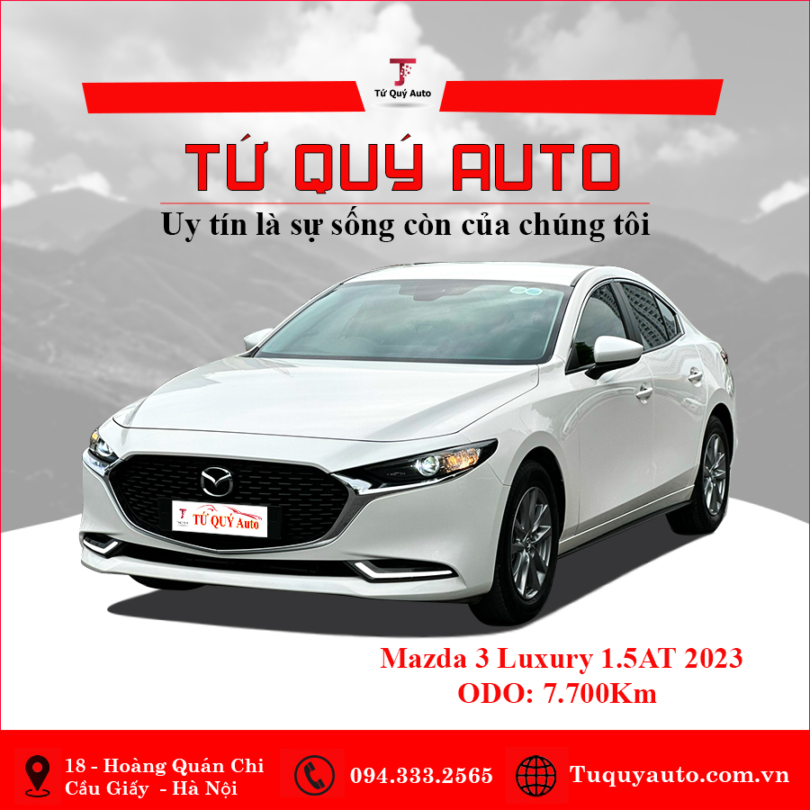Xe Mazda 3 1.5L Luxury 2023 - Trắng