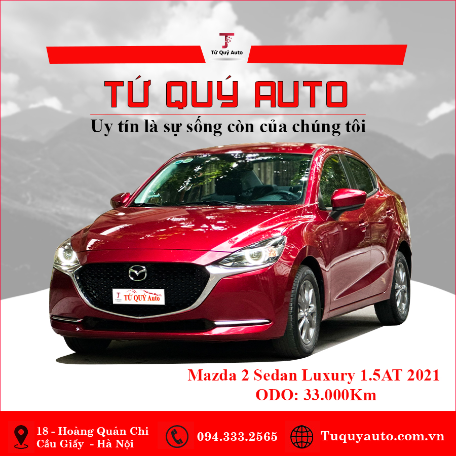 Xe Mazda 2 Luxury 1.5AT 2021 - Đỏ