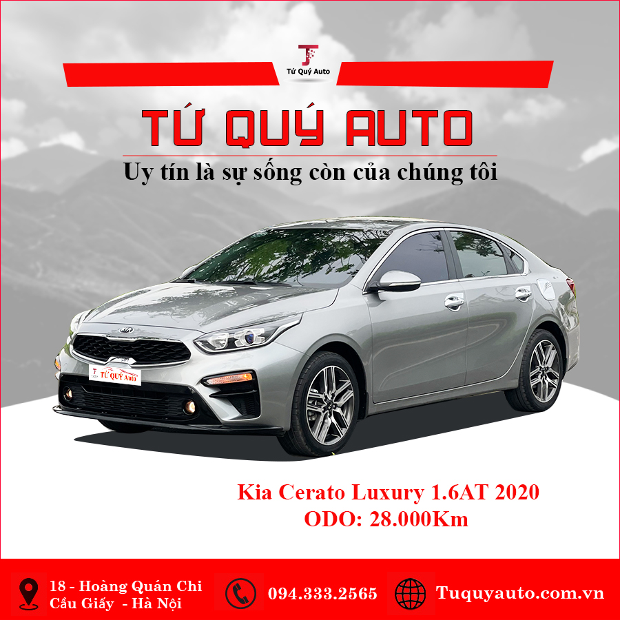 Xe Kia Cerato 1.6 AT Luxury 2020 - Xám