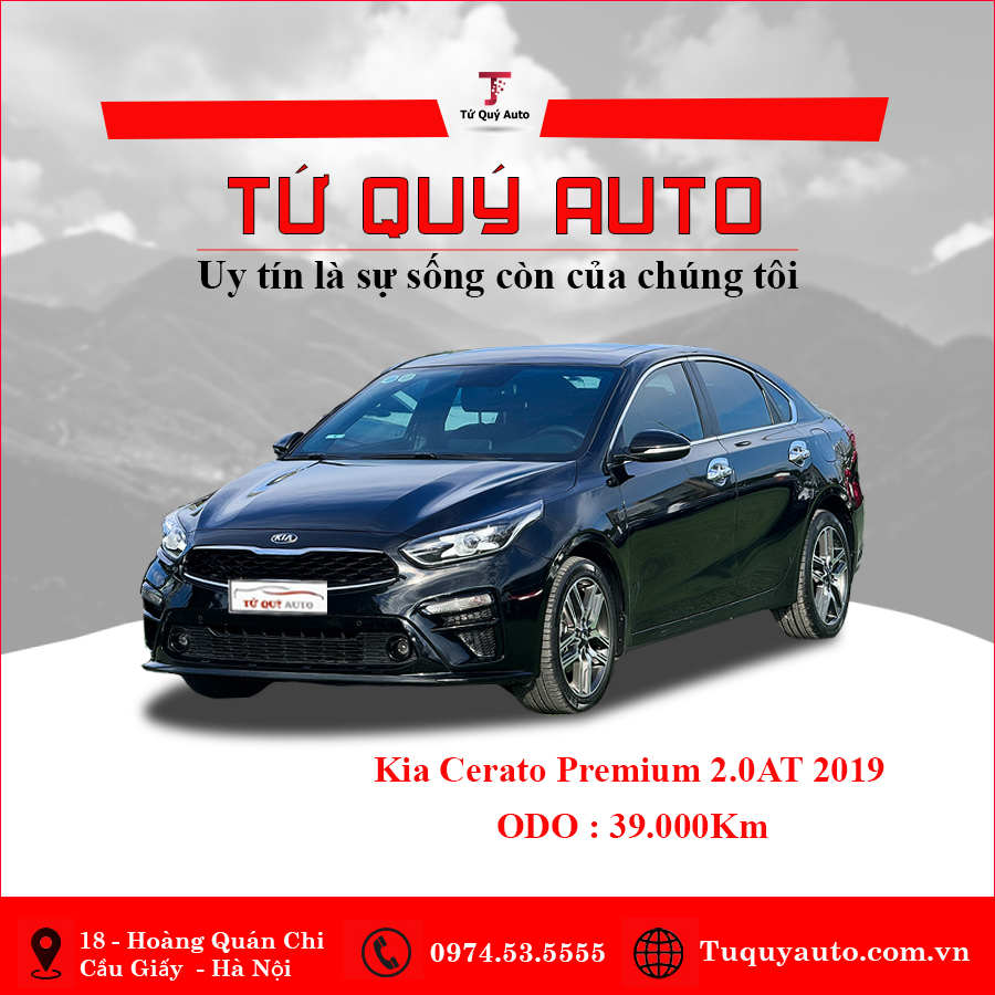 Xe Kia Cerato 2.0 AT Premium 2019 - Đen