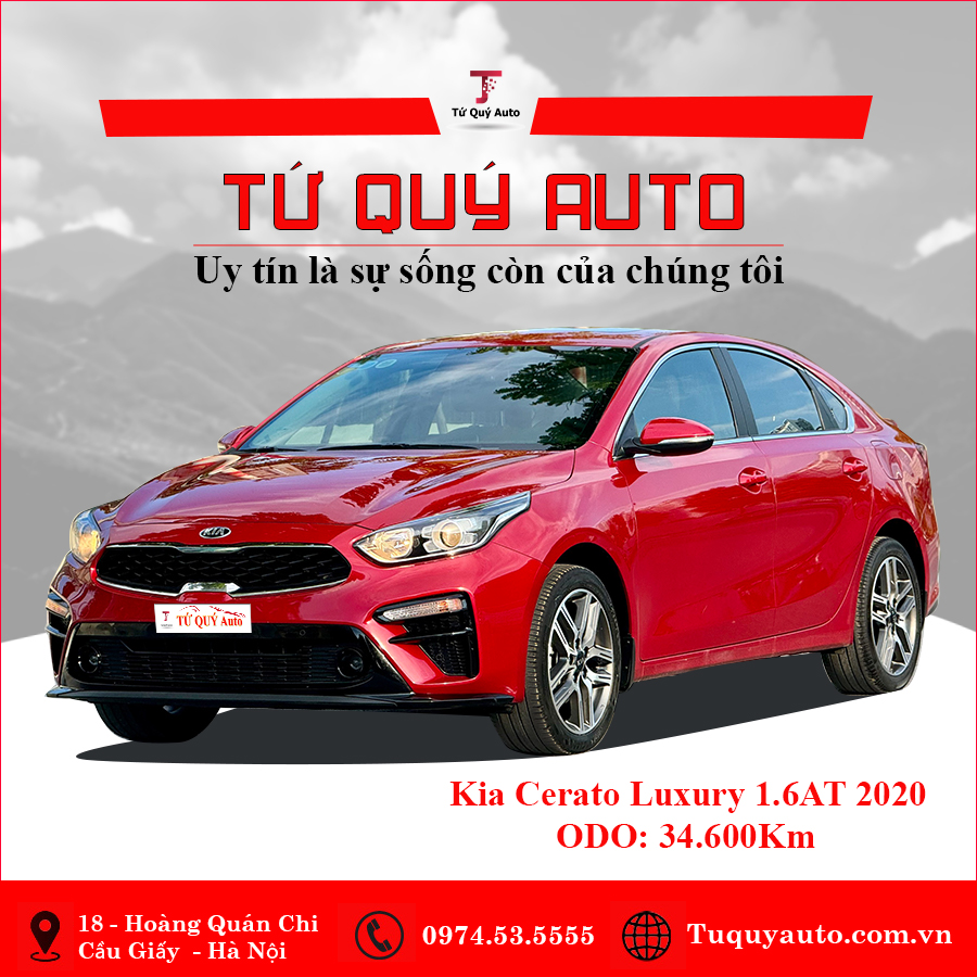 Xe Kia Cerato 1.6 AT Luxury 2020 - Đỏ