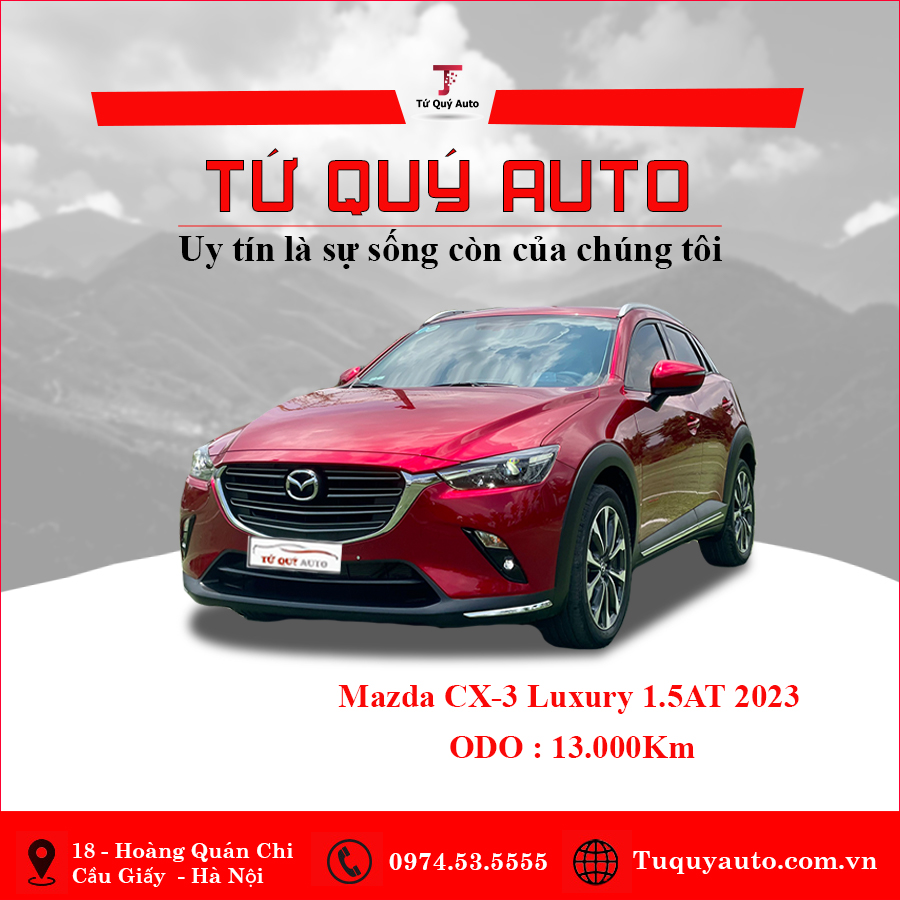 Xe Mazda CX3 Luxury 1.5 AT 2023 - Đỏ