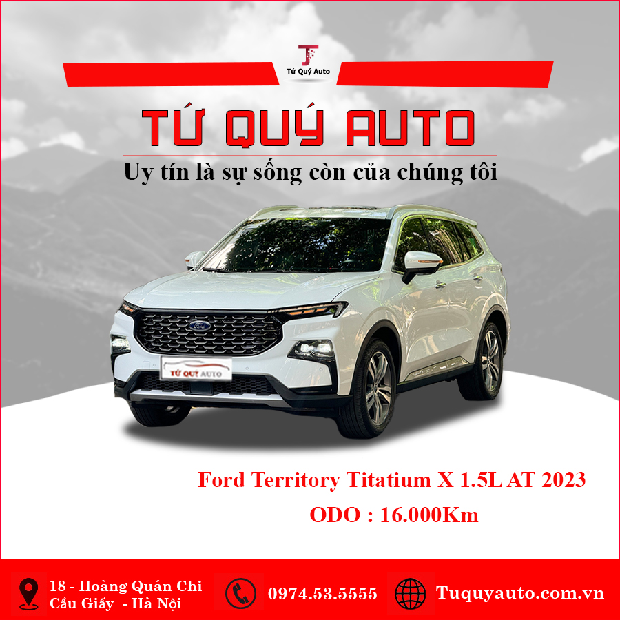 Xe Ford Territory Titanium X 1.5 AT 2023 - Trắng
