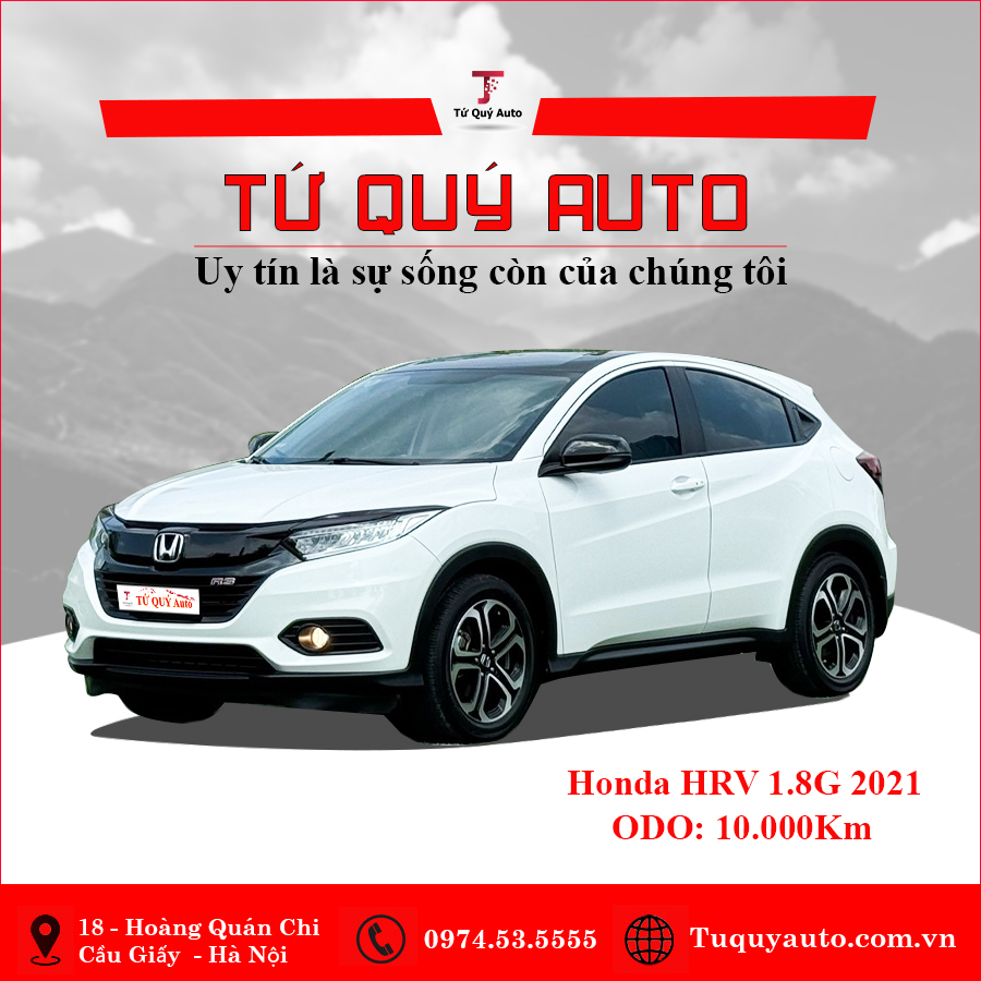 Xe Honda HRV 1.8 G 2021 - Trắng