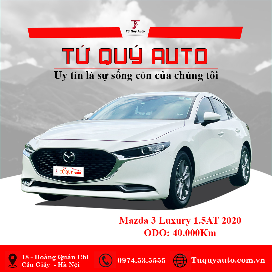 Xe Mazda 3 1.5L Luxury 2020 - Trắng