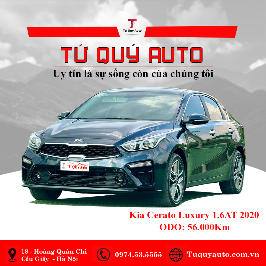 Xe Kia Cerato 1.6 AT Luxury 2020 - Xanh Đen