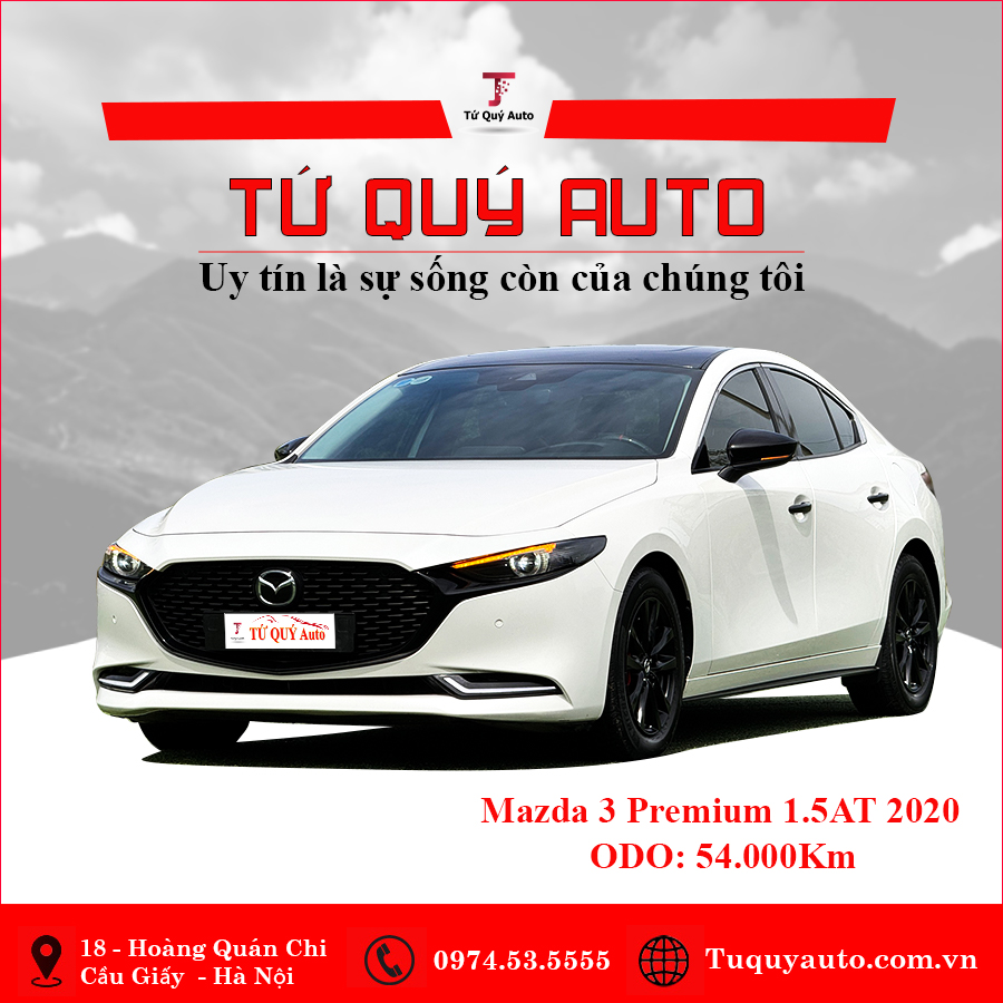 Xe Mazda 3 1.5L Premium 2020 - Trắng