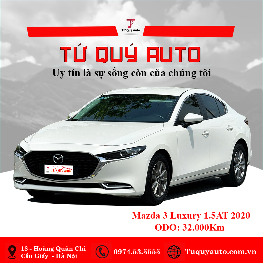 Xe Mazda 3 1.5L Luxury 2020 - Trắng