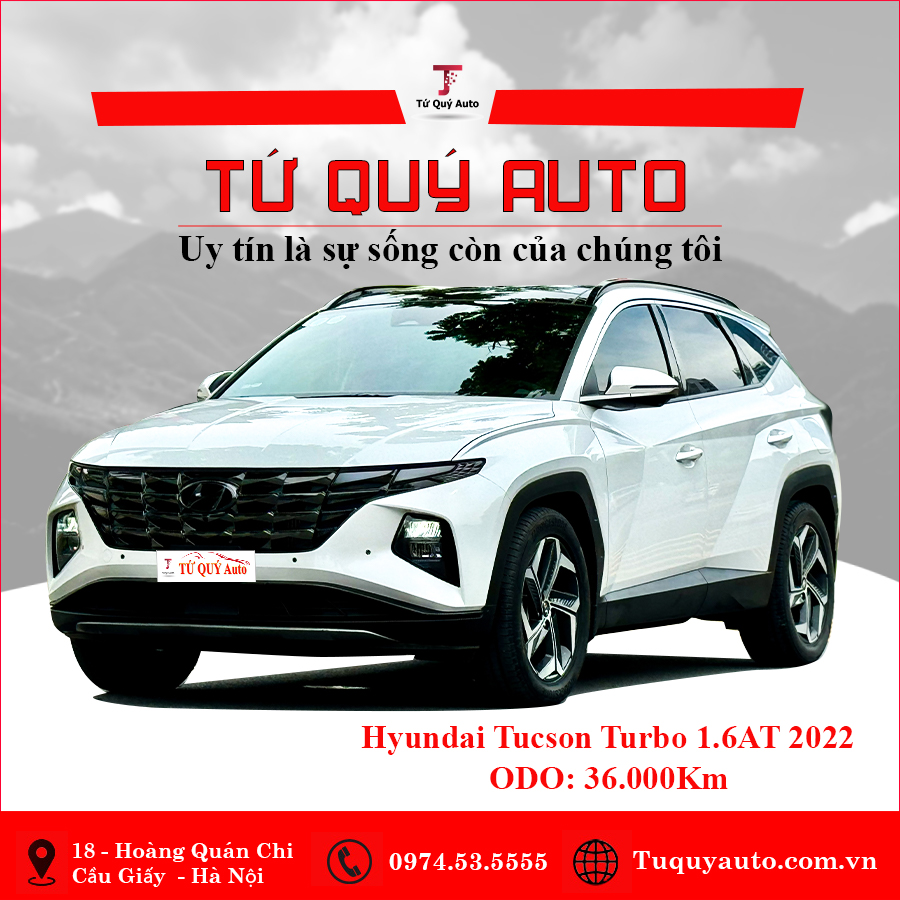 Xe Hyundai Tucson 1.6 AT Turbo HTRAC Đặc biệt 2022 - Trắng