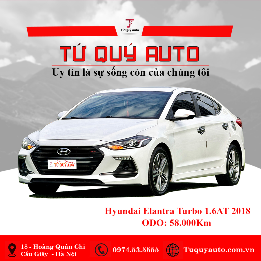 Xe Hyundai Elantra Sport 1.6 AT 2018 - Trắng