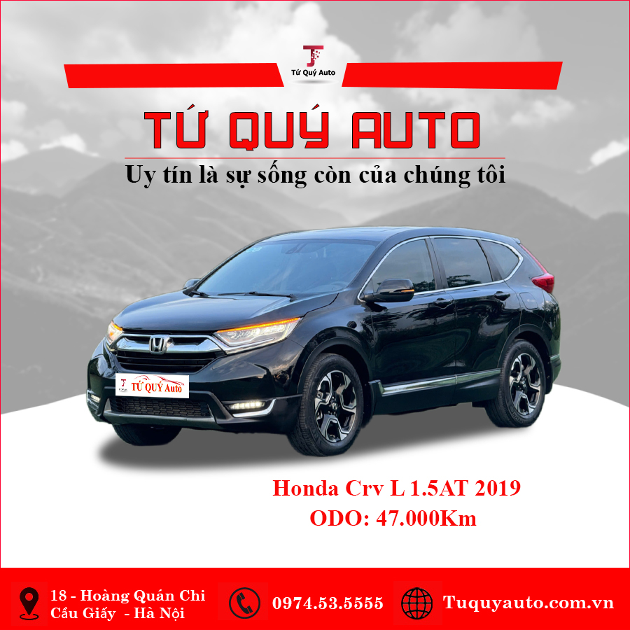 Xe Honda CRV L 1.5 Turbo 2019 - Đen